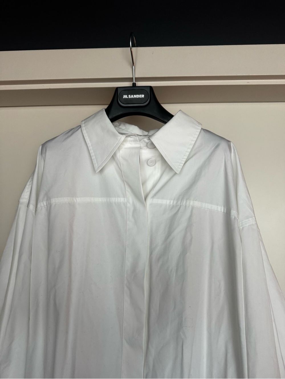 Jil Sander NWT White Oversized Cotton Poplin Shirt 42 - Picture 7 of 11